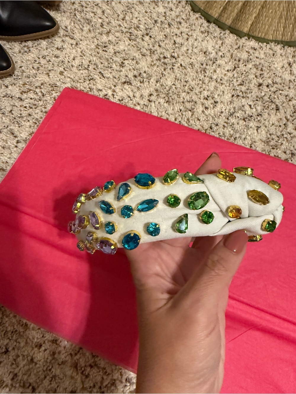 Brianna Cannon Rainbow Jeweled Headband - Multicolor Accent - Picture 7 of 14